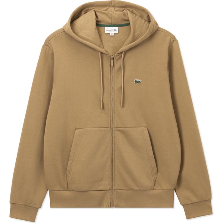 Мужское худи LACOSTE (бежевое)