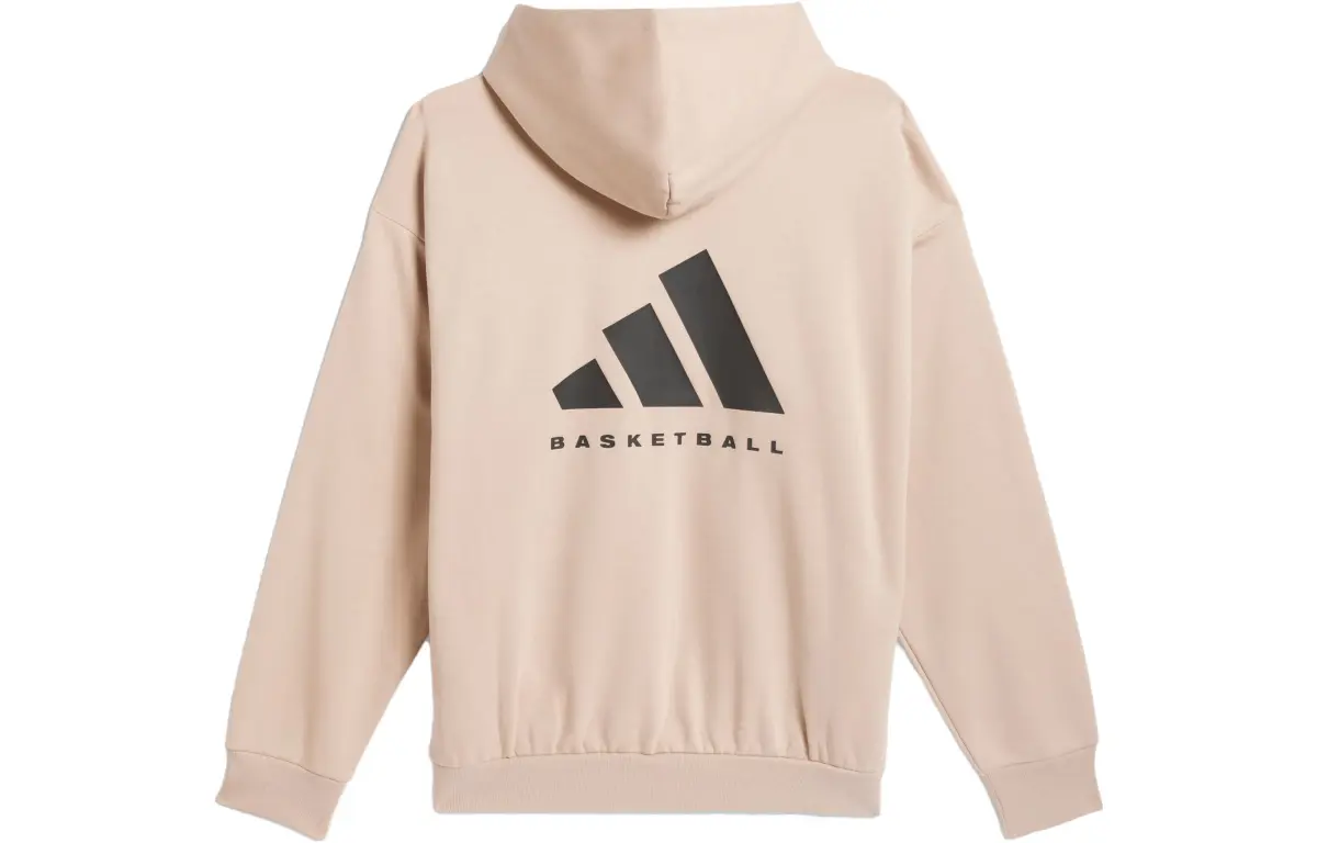 Adidas THE 2024 COLLECTION Sweatshirts Unisex Pearl Smoke Gray Hooded Moderate Regular