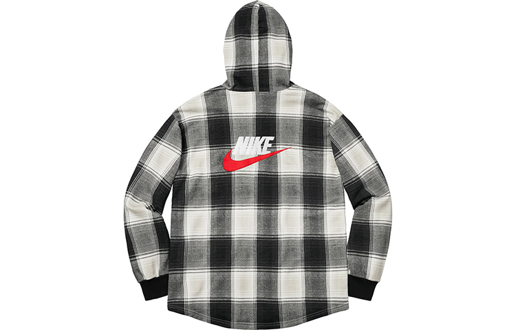 Supreme Nike Plaid Hooded Sweatshirt