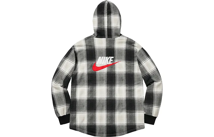 Supreme Nike Plaid Hooded Sweatshirt