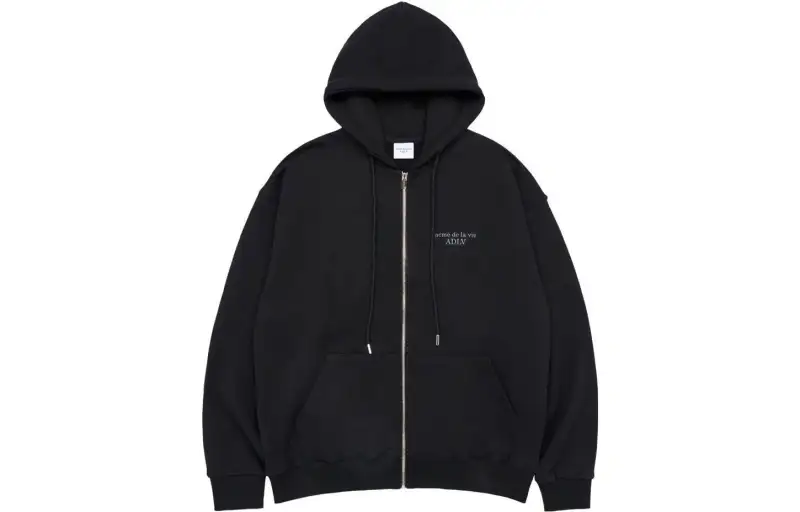 Acme De La Vie Sweatshirts Unisex Black Hooded Moderate Regular