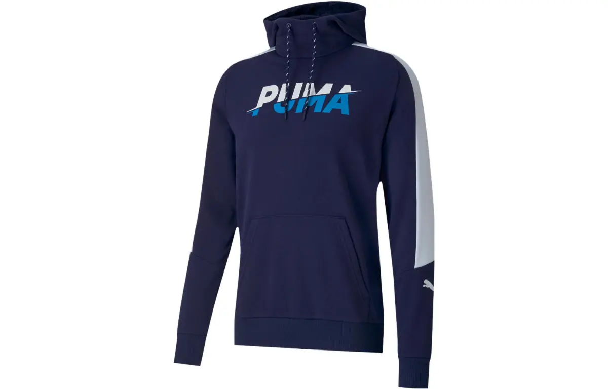 PUMA Sweatshirts Men's Tweed Blue Hooded Moderate Other