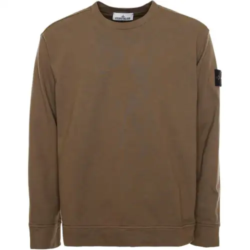 STONE ISLAND Logo Patch Crewneck Sweatshirt