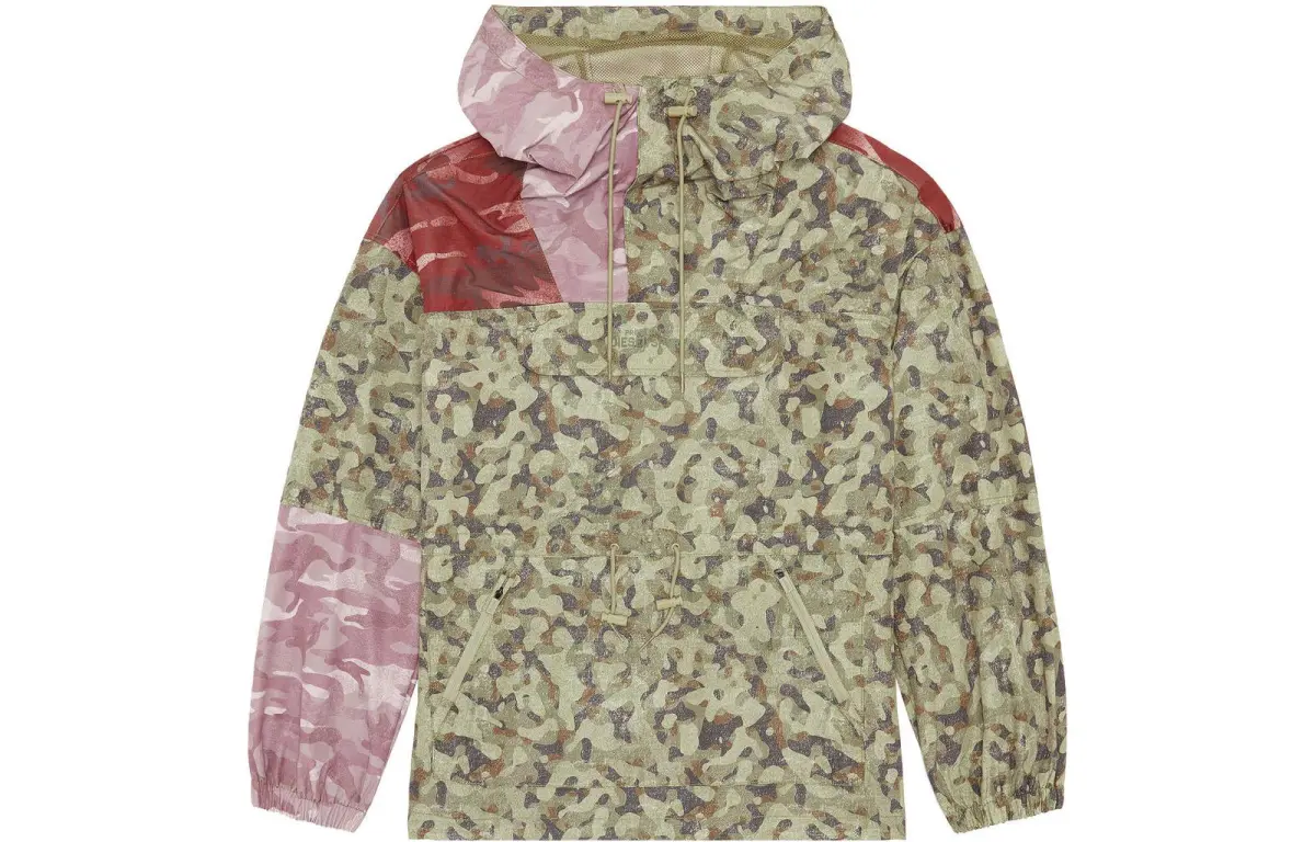 DIESEL Sweatshirt Men's Green Camouflage