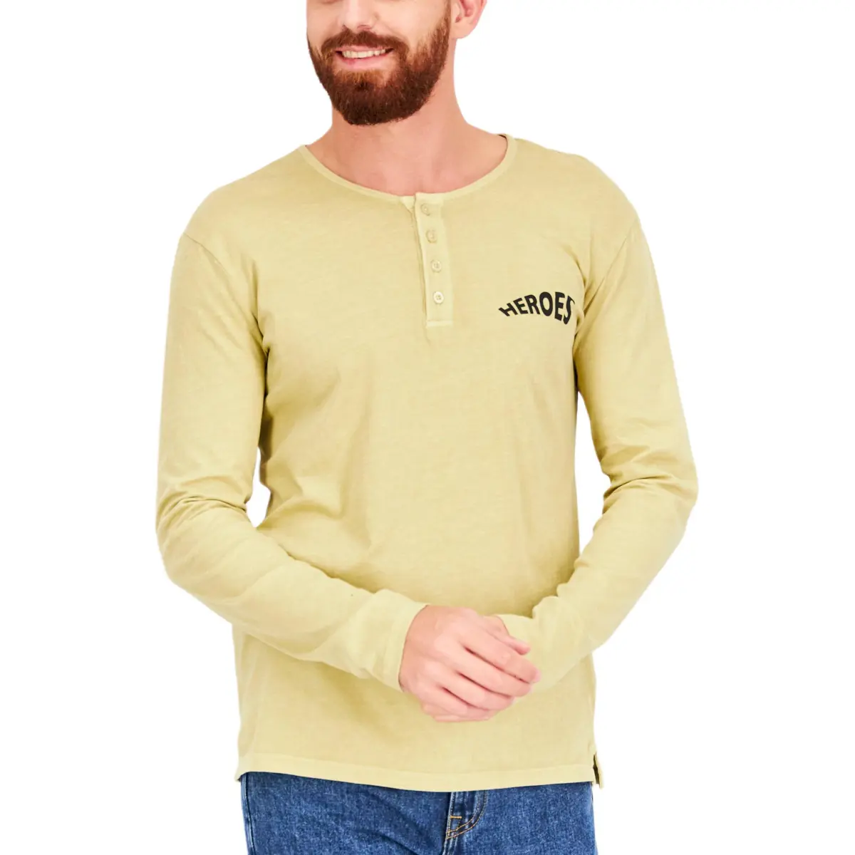 Adidas Men Crew Neck Long Sleeve Graphic Print T Shirt T Shirt Men's Olive