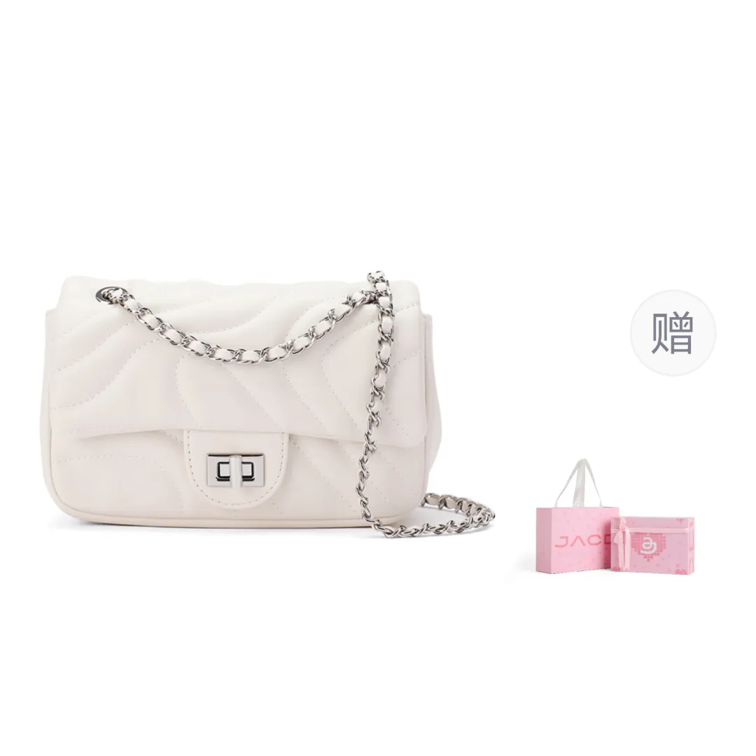 JACD Pu Crossbody Bag, Shoulder Bag Regular Women's Black/White