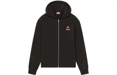 【Previous Season】logo-embroidery zip-up hoodie