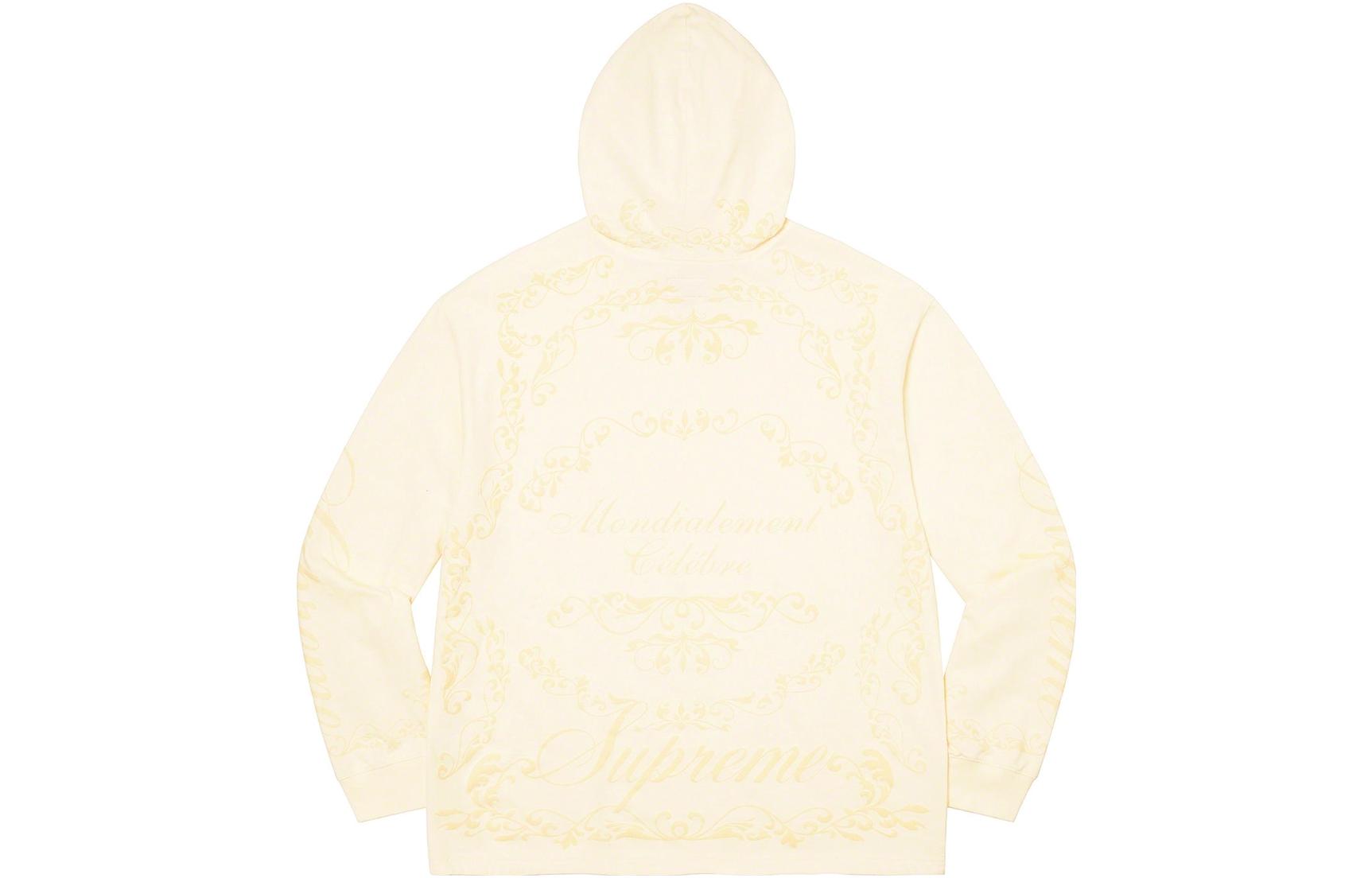 Худи Supreme Supreme SS23 Week 2 CELEBRÉ HOODED L/S TOP logo (белое)