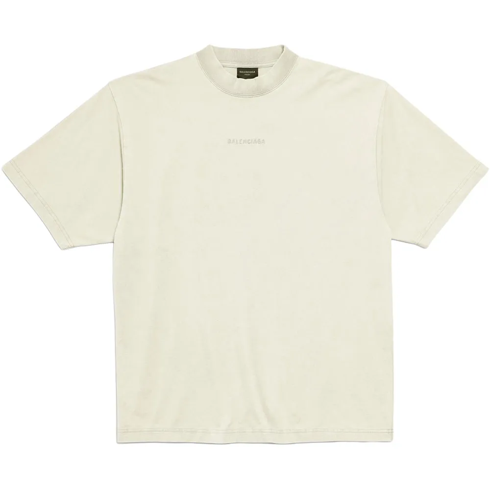 Balenciaga Logo Embroidered Medium Fit T Shirt