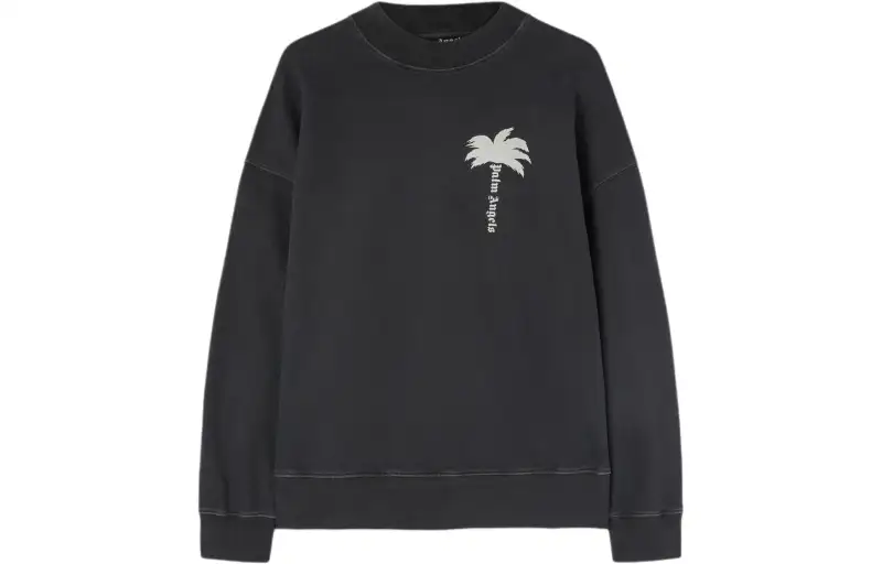 PALM ANGELS Logo Printed Crewneck Sweatshirt