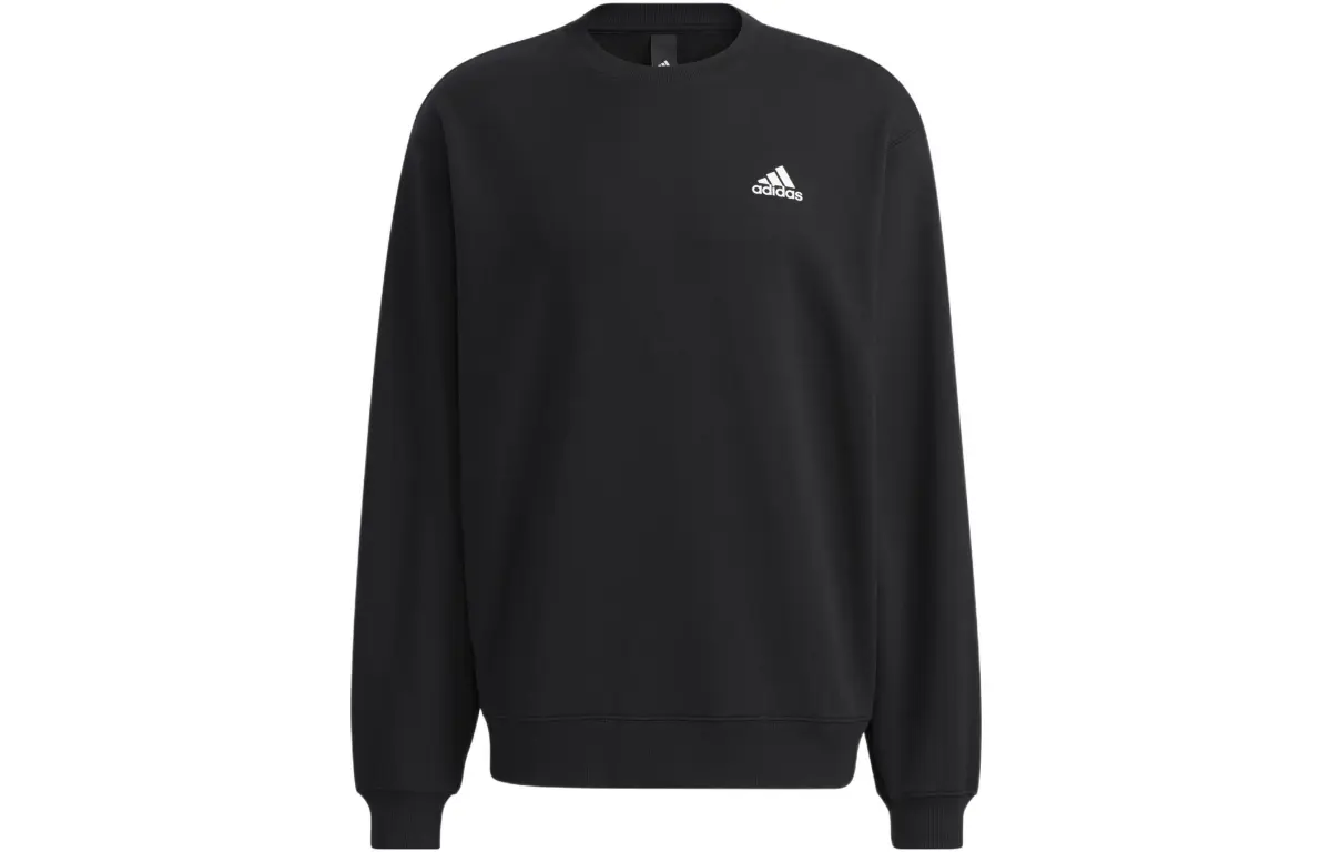 Adidas Sweatshirts Unisex Black Crew Neck Moderate Regular