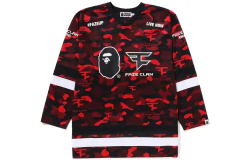 A BATHING APE x FaZe Clan SS23 Sweatshirt Unisex Red