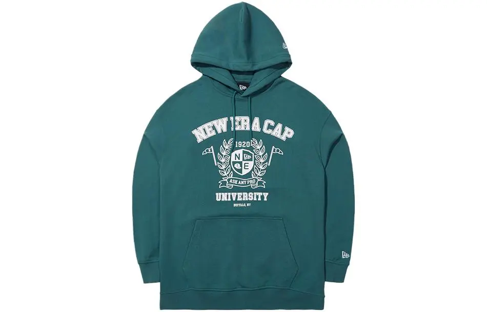 New Era Sweatshirts Unisex Green Hooded (Non-detachable) Moderate Straight Fit