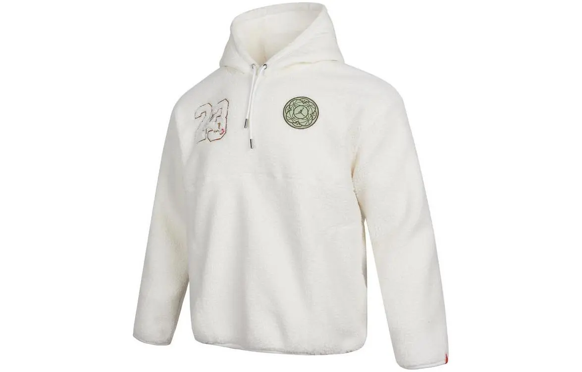 Jordan Sweatshirts Men's White Hooded (Non-detachable) Moderate Regular