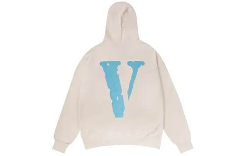VLONE Sweatshirts Unisex Beige Hooded Moderate Regular
