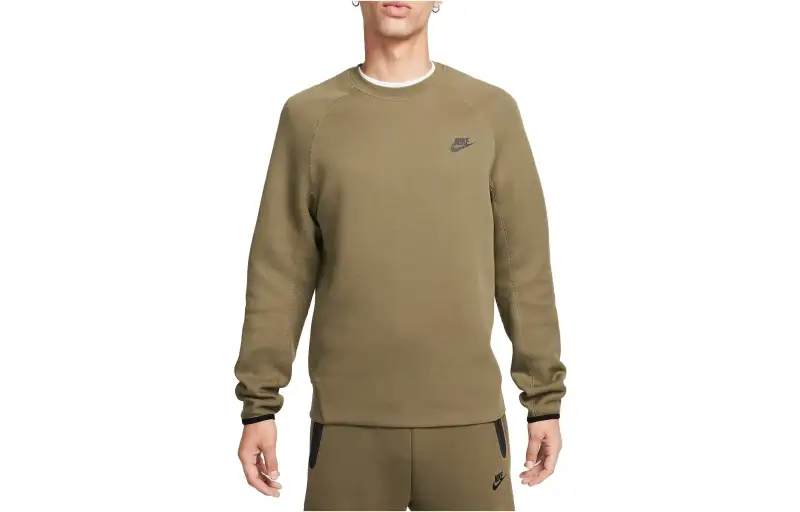 Nike Sweatshirts Men's Green Crew Neck Moderate Other