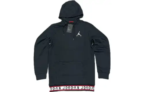 Jordan Sweatshirts Men's Black Hooded Moderate Regular