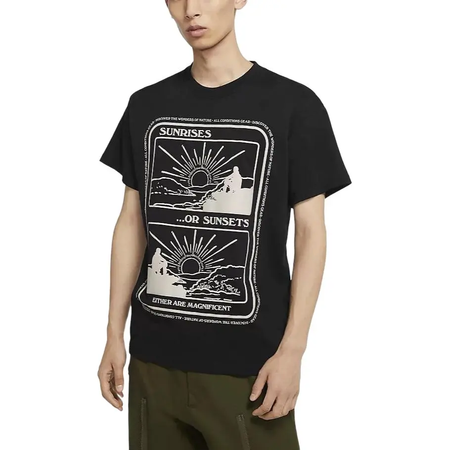 Nike ACG 'Sunrise''Vortex' T Shirt Men's Black