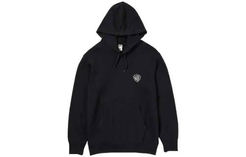 UNIQLO Sweatshirts Men's Black Hooded Moderate Regular