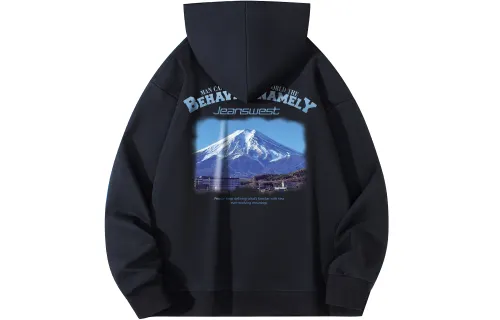 JEANSWEST Sweatshirts Unisex Hooded Moderate Regular