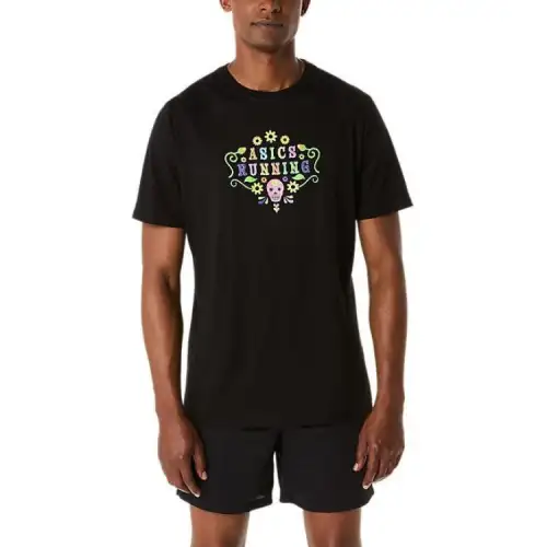 Asics UNISEX DAY Of THE DEAD SHORT SLEEVE TEE T Shirt Unisex Black