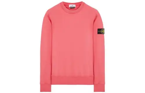 STONE ISLAND Sweatshirts Men's Cyclamen Color Crew Neck Moderate Regular