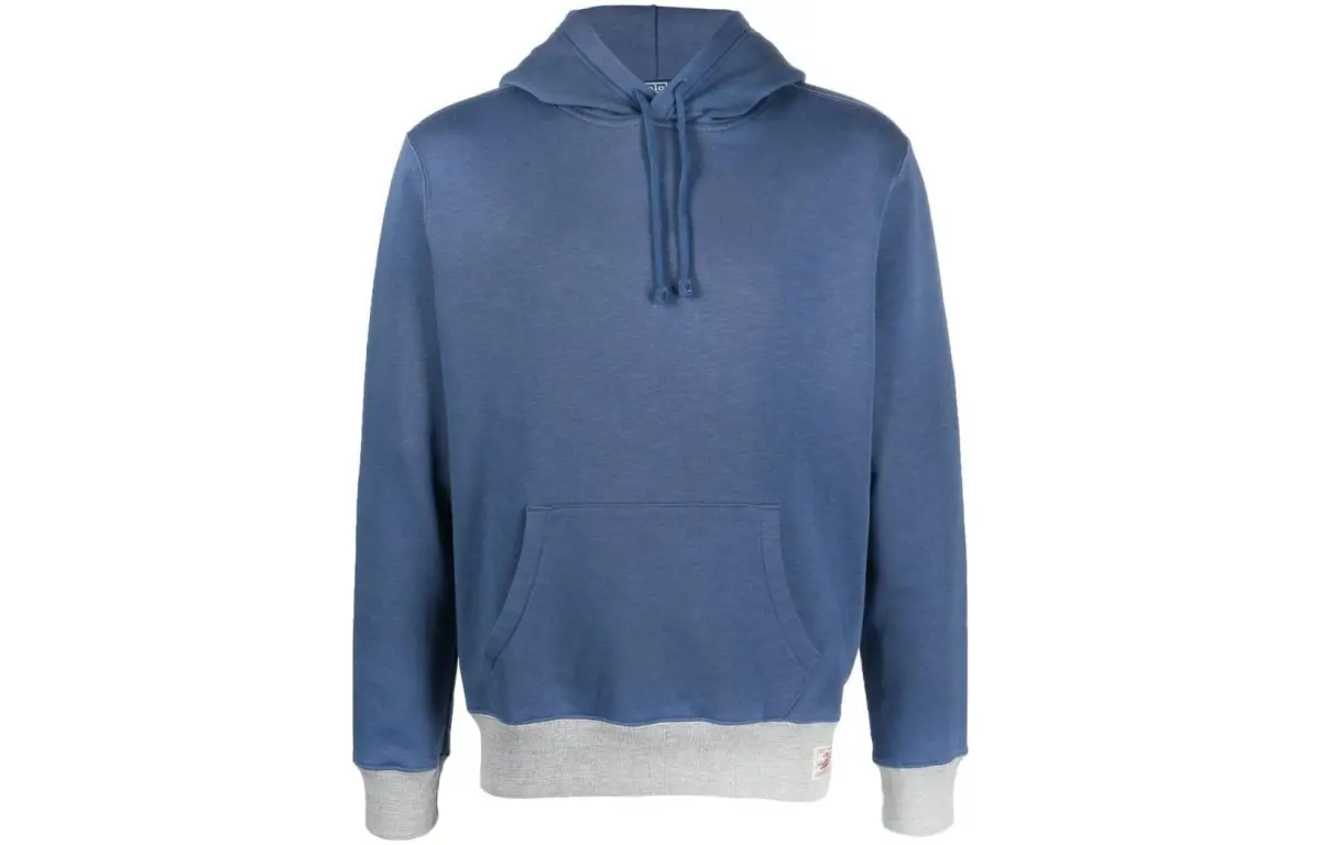 logo-patch cotton hoodie