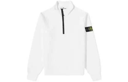 STONE ISLAND Compass-badge Zip-collar Sweatshirt