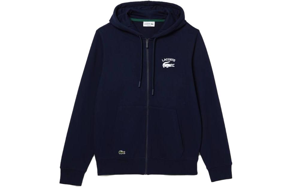 Мужское худи LACOSTE Сlassic Logo (темно-синее)