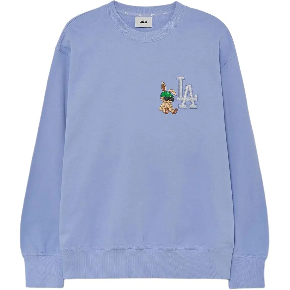MLB Sweatshirts Unisex Light Purple Crew Neck Moderate Regular