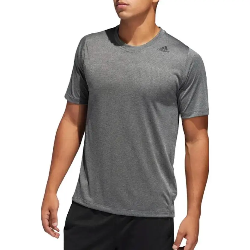 Adidas T-Shirts Men's Silver Crew Neck Moderate