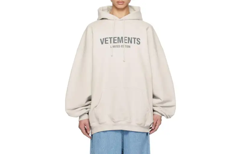 Vetements Sweatshirts Men's Gray Hooded Moderate Other