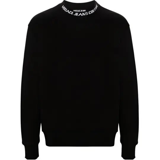 VERSACE JEANS COUTURE Logo trim Cotton Sweatshirt