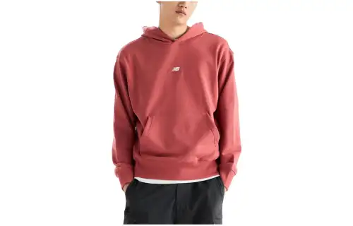 New Balance Made In USA Series Sweatshirts Men's Red Hooded Moderate Regular