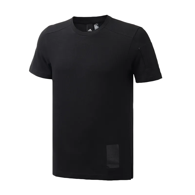 Adidas T-Shirts Men's Black Crew Neck Moderate
