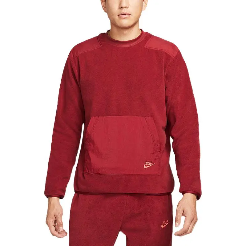 Nike Sweatshirts Men's Red Crew Neck Moderate Other