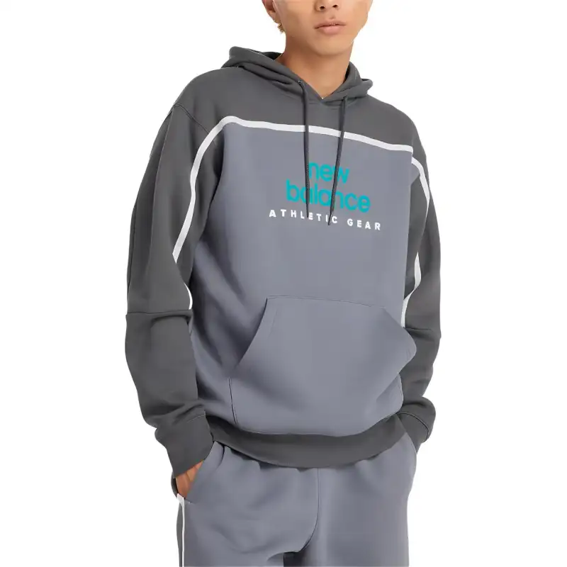 New Balance Classics Fleece Hoodie Sweatshirt Men's Graphite