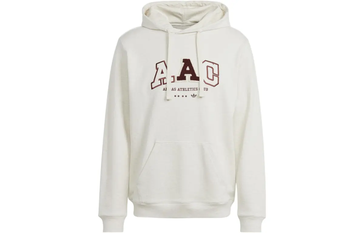 Adidas Originals Sweatshirts Men's Ecru Hooded Moderate Straight Fit