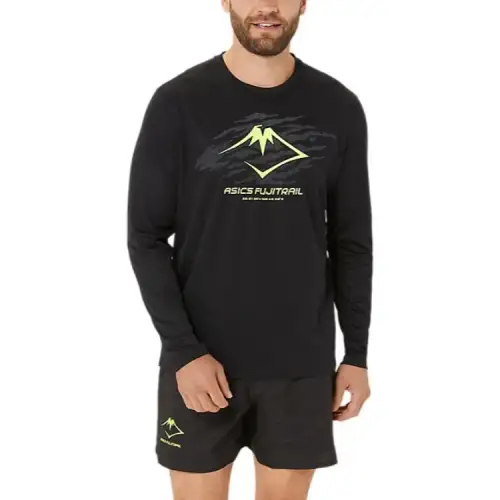 Asics FUJITRAIL T Shirt Men's Black