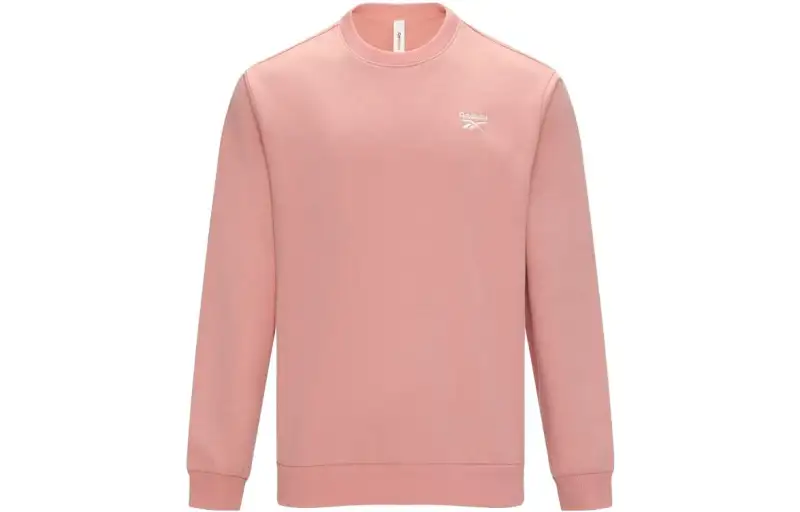 Reebok Sweatshirts Unisex Pink Crew Neck Moderate Regular