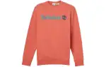 Timberland Linear Logo Crew Neck Sweatshirt Men's Burn Ochre