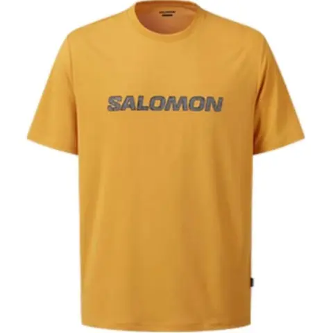 SALOMON AMPHI TERRAZZO SS TEE M OUTDOOR T Shirt Men's Mustard Yellow