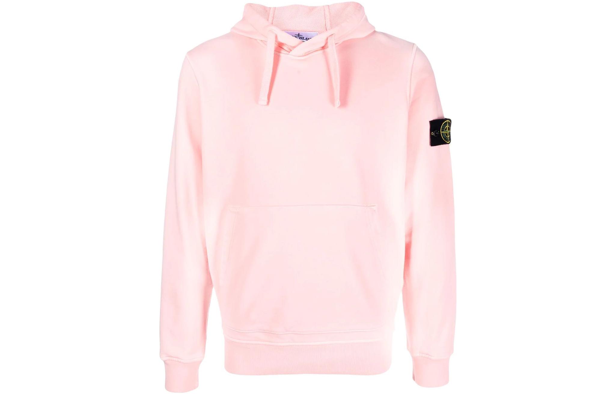Мужской свитшот Stone Island (розовый)