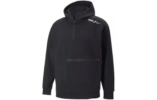 PUMA RAD/CAL POLARFLEECE HALF ZIP Sweatshirt Men's Black