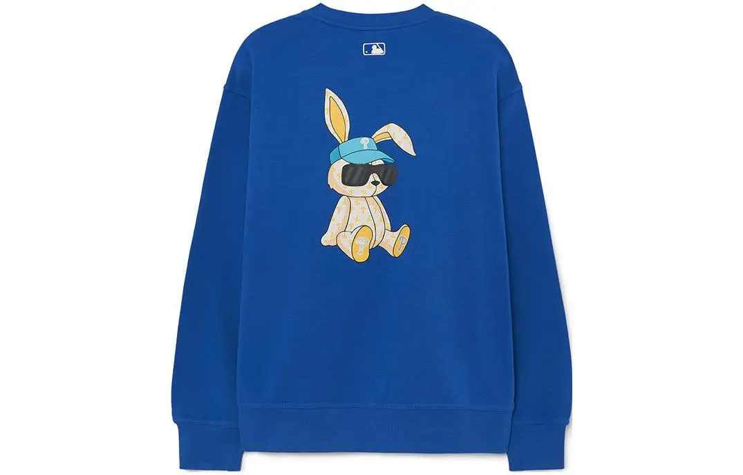 MLB Sweatshirts Unisex Blue Crew Neck Moderate Regular