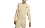 Nike Sweatshirts Men's Ecru Crew Neck Moderate Regular