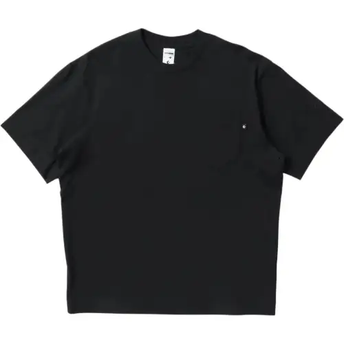 Converse T Shirts Men's Black Crew Neck Moderate Straight Fit