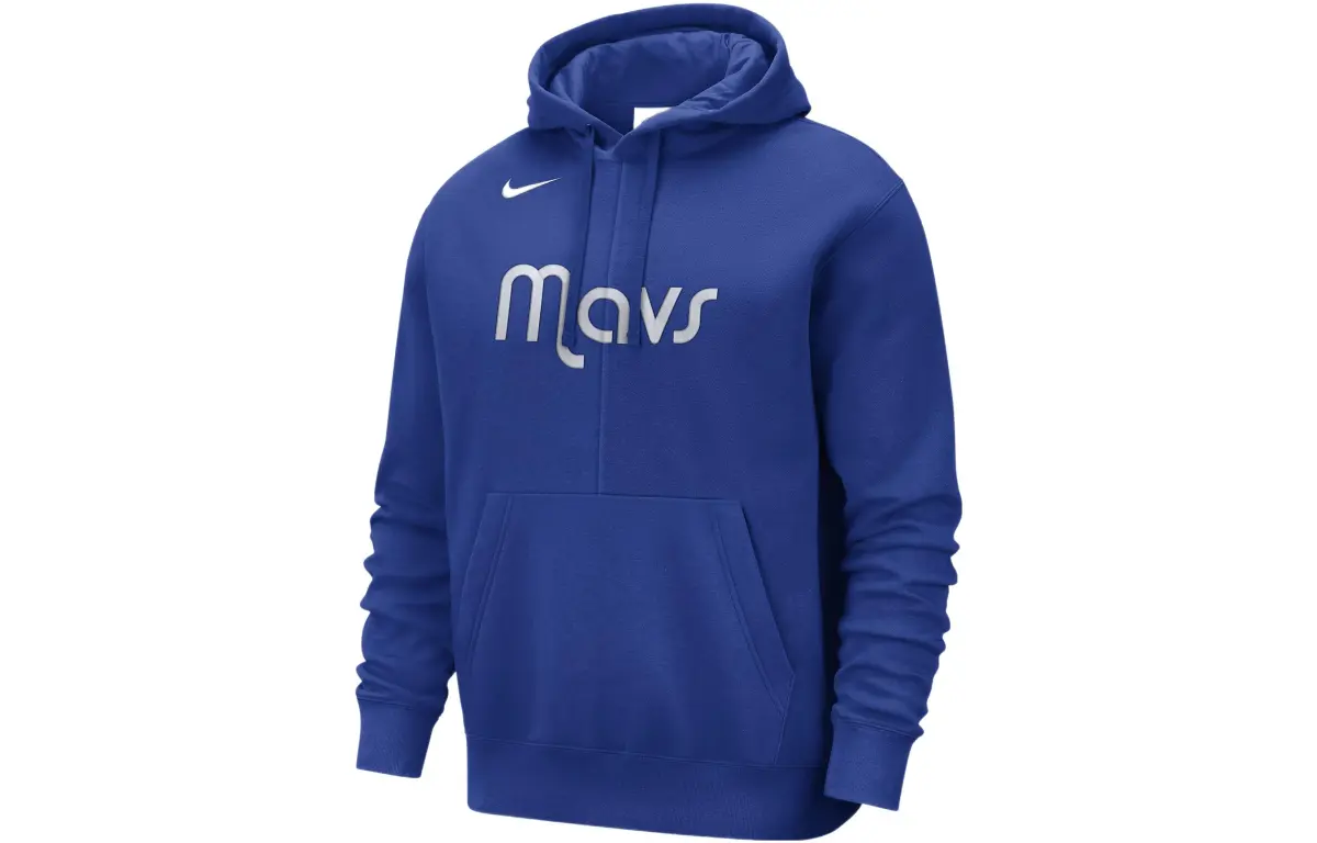Nike Nba Dallas Mavericks Courtside Fleece Pullover Hoodie