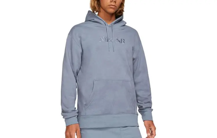 Nike Sweatshirts Men's Slate Gray/Slate Blue Hooded Moderate Other