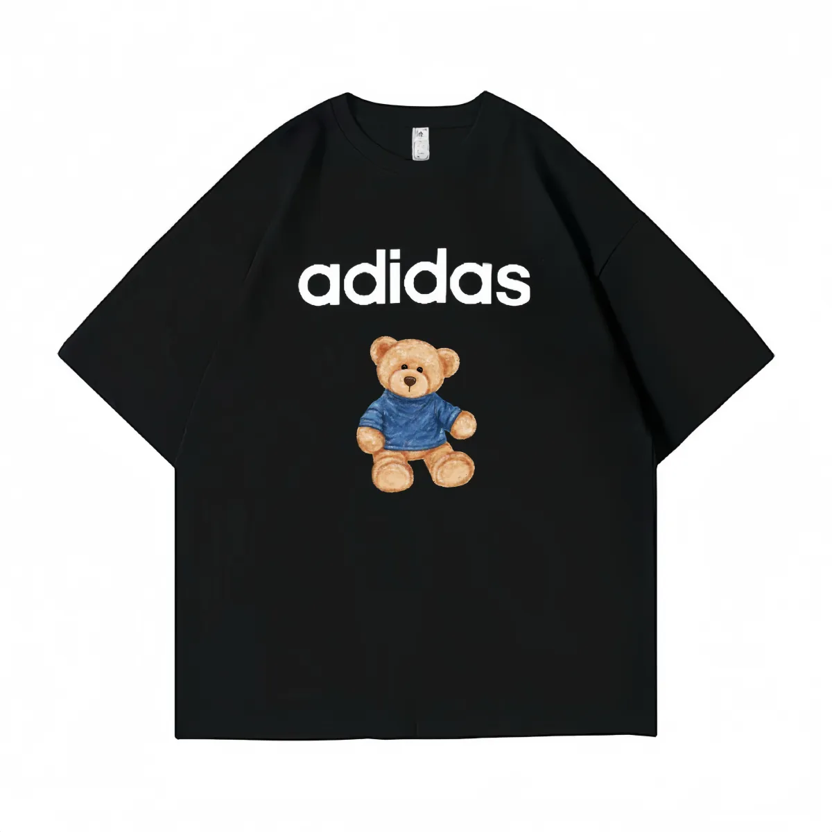 Adidas T-Shirts Unisex Black Crew Neck